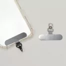 Rozsdamentes acél pánttartó mobiltelefonra, fekete