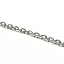 Kerek szemű táska lánc nikkel,  karabinerekkel, 120 cm