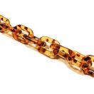 Óriási szemekből álló táskafül lánc, nikkel, 55 cm