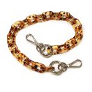 Óriási szemekből álló táskafül lánc, nikkel, 55 cm