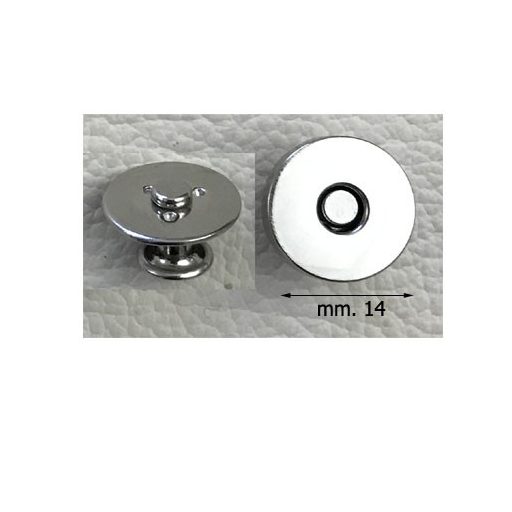 Szegecses mágneszár 14 mm, nikkel