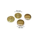 Szegecses lapos mágneszár 18 mm, arany