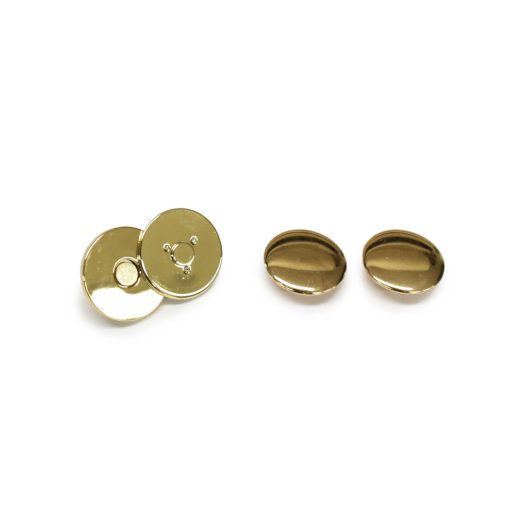 Szegecses lapos mágneszár 18 mm, arany