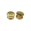 Szegecses lapos mágneszár 18 mm, arany