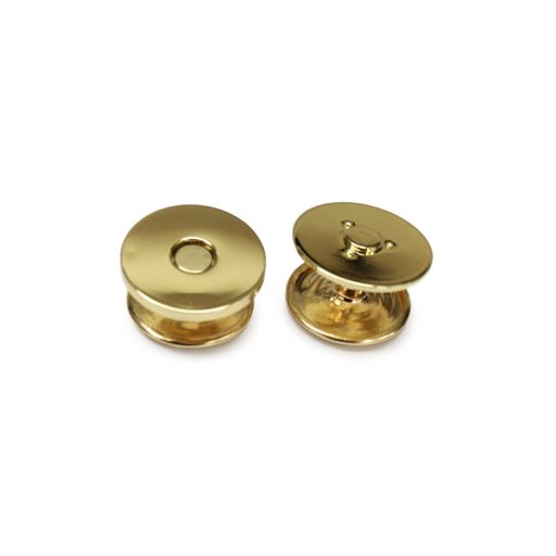 Szegecses lapos mágneszár 18 mm, arany