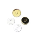Mágneszár peremes, arany 18 mm