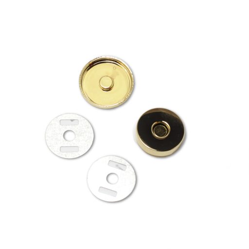 Mágneszár peremes, arany 18 mm