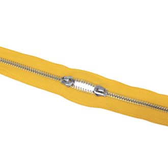 Fém cipzár, T5, nikkel, sárga