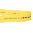 Fém cipzár, T5, sárga