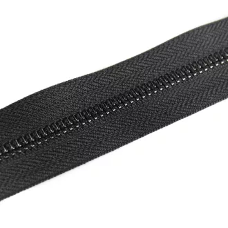 Standard YKK cipzár, fekete, nikkel, T5