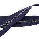 Fém cipzár, T5, nikkel, sötétkék