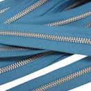 Fém cipzár, T5, tenger kék