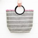 Műanyag karika táskafül, bézs