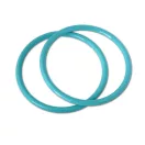 Műanyag karika táskafül, türkiz