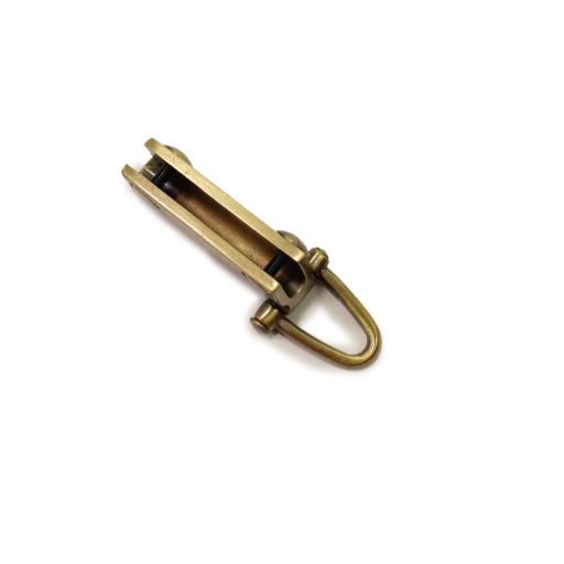 D-karikás fogótartó párban, antik, 15 mm X 40 mm