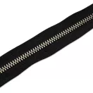 Standard YKK cipzár, fekete, nikkel, T5