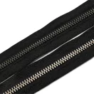 Standard YKK cipzár, fekete, nikkel, T5