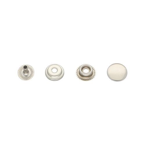 Autós patent, nikkel, 12,5 mm