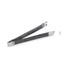 Pikk-pakk zár, 12 cm, nikkel