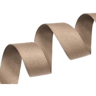   Bézs grosgrain szövésű szalag, szegőpánt, ripsz szalag, 20 mm
