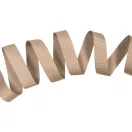 Bézs grosgrain szövésű szalag, szegőpánt, ripsz szalag, 20 mm