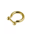 Csavaros D-karika, 15 mm, arany
