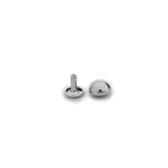 Félgömb fejű szegecs domború lábbal, 9 mm, nikkel