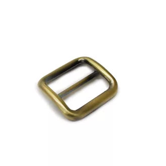 Zamak fix csúszó, 25x22x4 mm, csiszolt antik