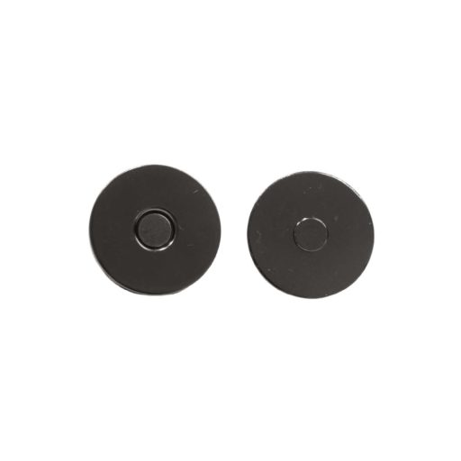 Lapos mágneszár, fekete nikkel, 18 mm