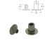Övcsavar 10x6 mm, fekete nikkel