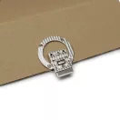 Kör alakú táska zár. nikkel