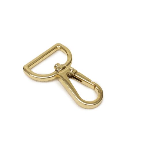 Lapos karabiner, 25 mm, arany