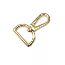 Lapos karabiner, 25 mm, arany