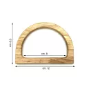 Fa táskafül, íves