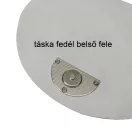 Kör alakú mágneses táskazár, nikkel