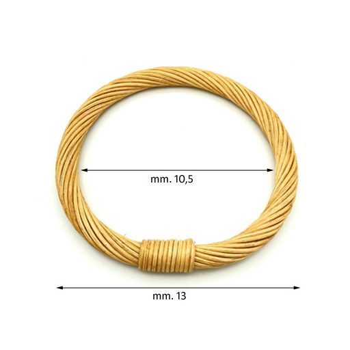 Vessző táskafül, kerek