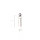 Cipzár kocsi műanyag cipzárhoz, RT0, nikkel