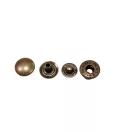 Kesztyű patent, vas alapú, antik réz színű, 12.5 mm