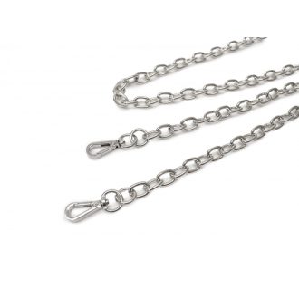 Táska lánc nikkel,  karabinerekkel, 120 cm