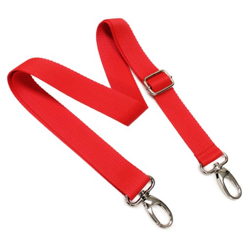 Polipropilén táskapánt, piros, 3 cm széles