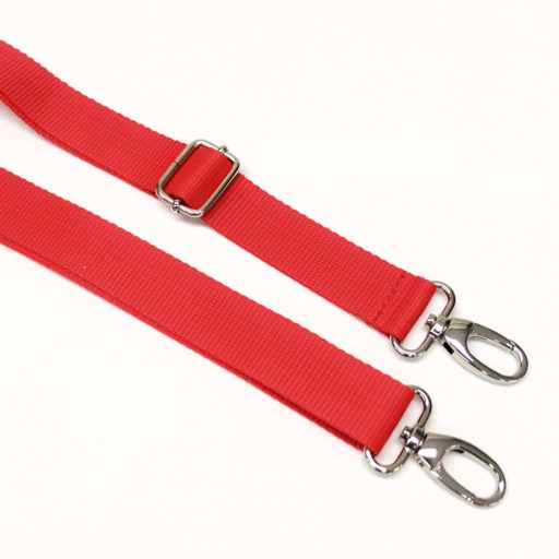 Polipropilén táskapánt, piros, 3 cm széles