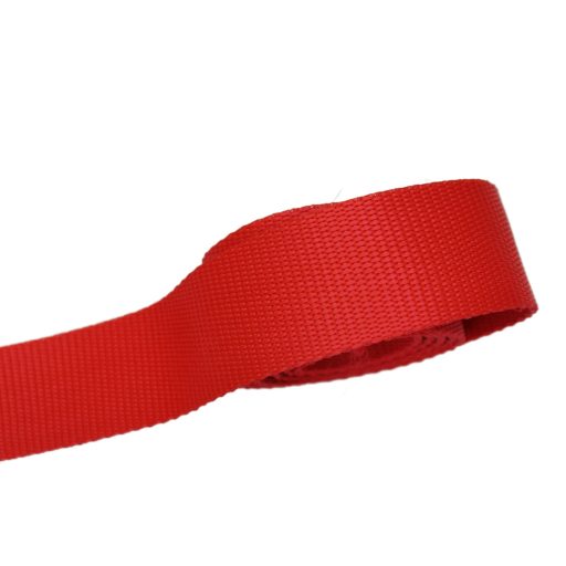 Polipropilén táskapánt, piros, 3 cm széles