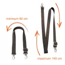 Polipropilén táskapánt, piros, 3 cm széles