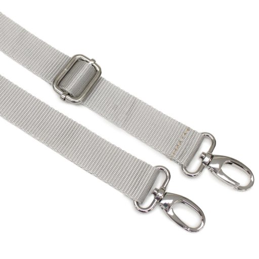 Polipropilén táskapánt, szürke, 3 cm széles