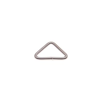 Vas háromszög, 25x17x3 mm, nikkel
