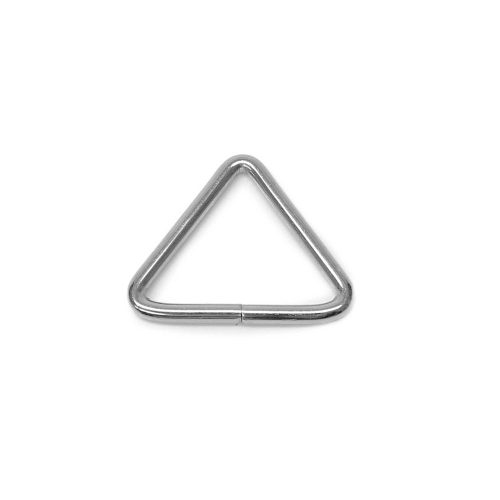 Vas háromszög, 40x30x4 mm, nikkel