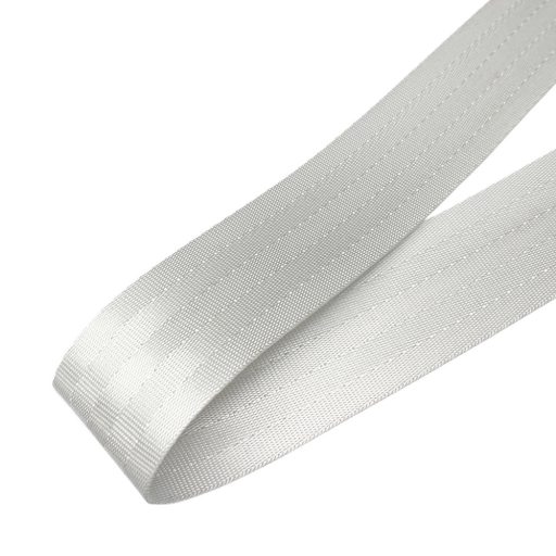 Szatén heveder hófehér, 4 cm