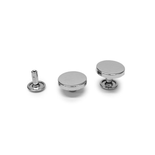 Lapos design szegecs, 14 mm, nikkel