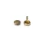 Lapos design szegecs, 11 mm, arany